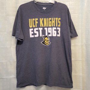 COLLEGE FOOTBALL UCF KNIGHTS GRAY SHORT SLEEVE T-SHIRT - EUC!